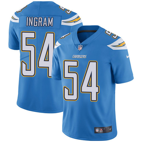 2019 men Los Angeles Chargers #54 Ingram light blue Nike Vapor Untouchable Limited NFL Jersey